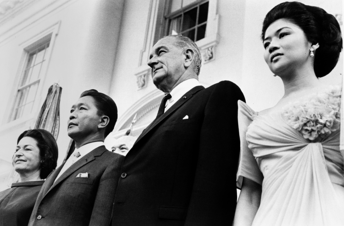 Imelda og Ferdinand Marcos i Det hvite hus