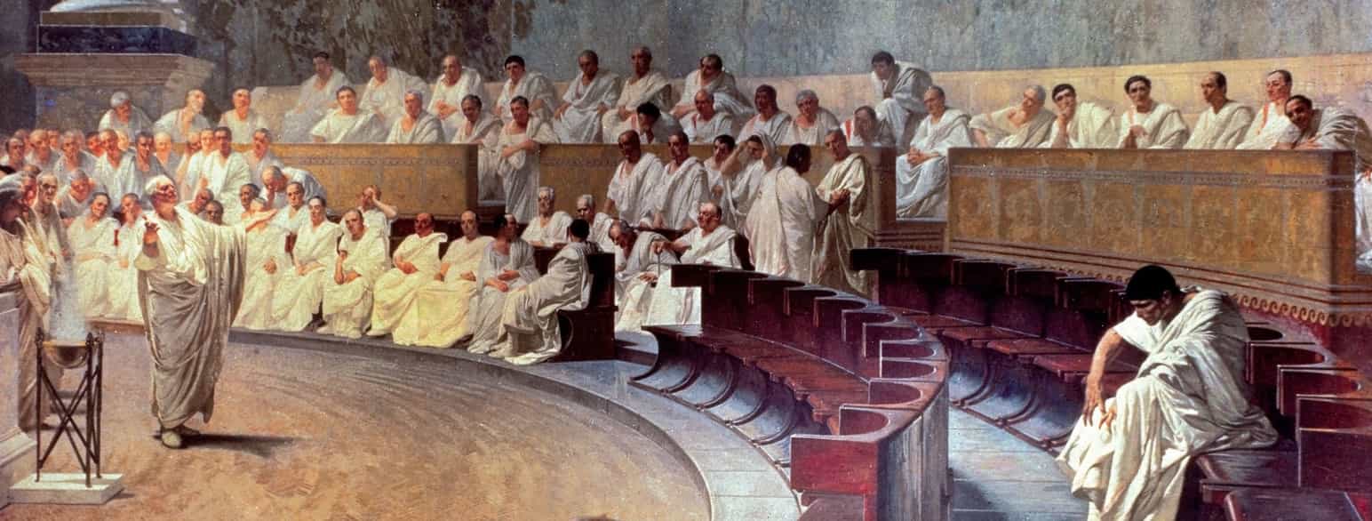 Fresken «Cicero fordømmer Catilina»