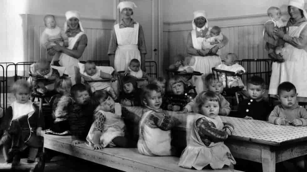 Tøyenkirkens barnekrybbe ca 1930