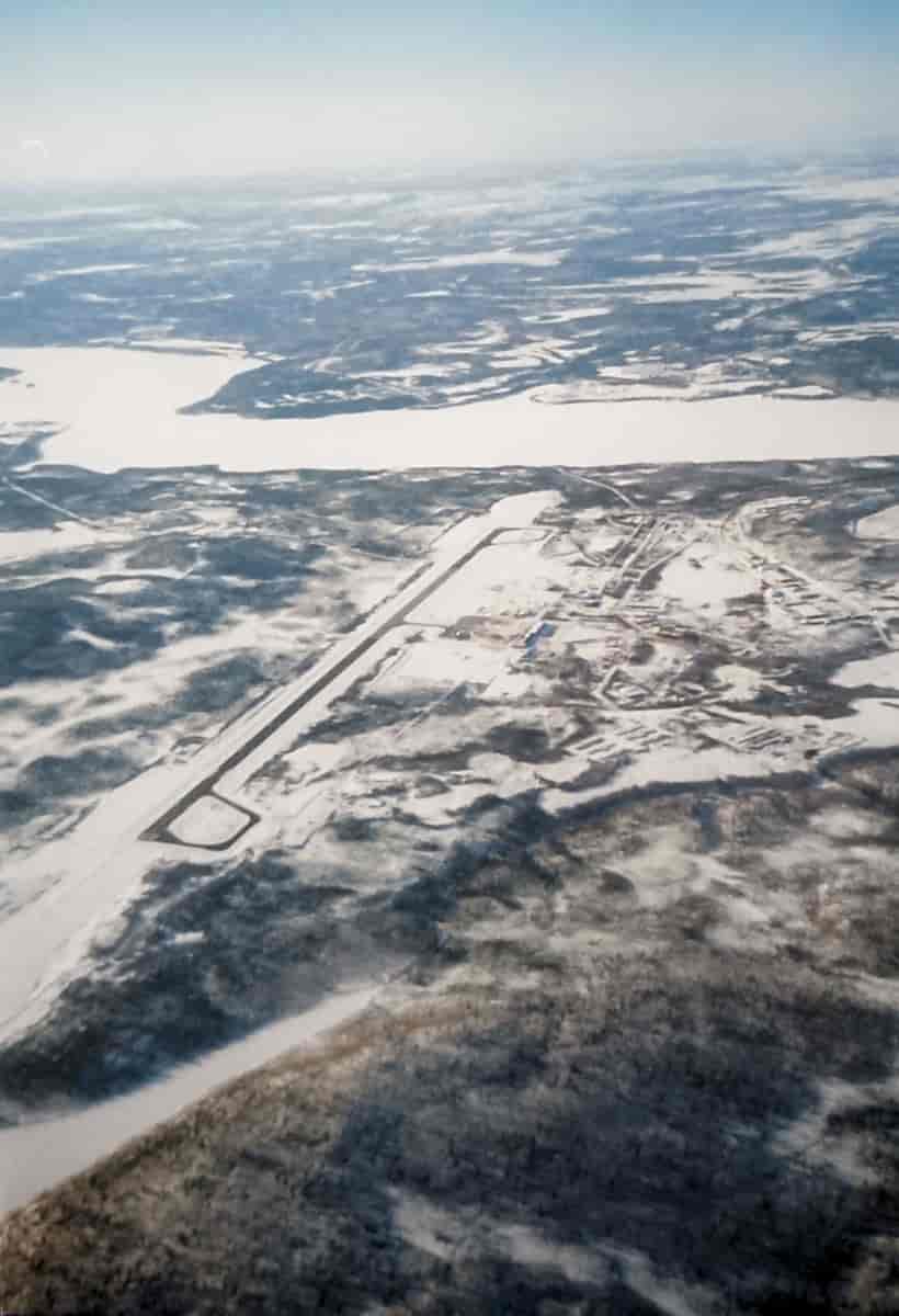 Murmansk Airport fra lufta