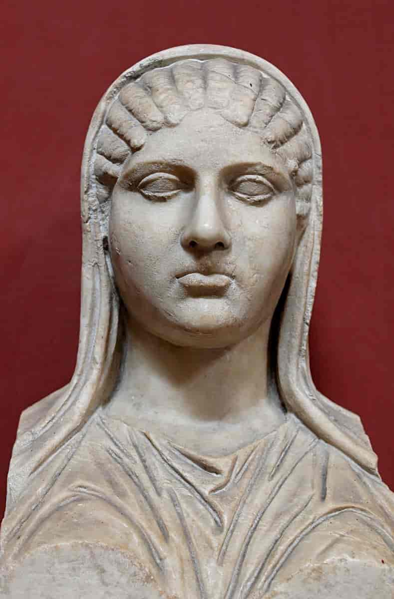 Aspasia. Romersk kopi av athensk original. Vatikanmuseet.
