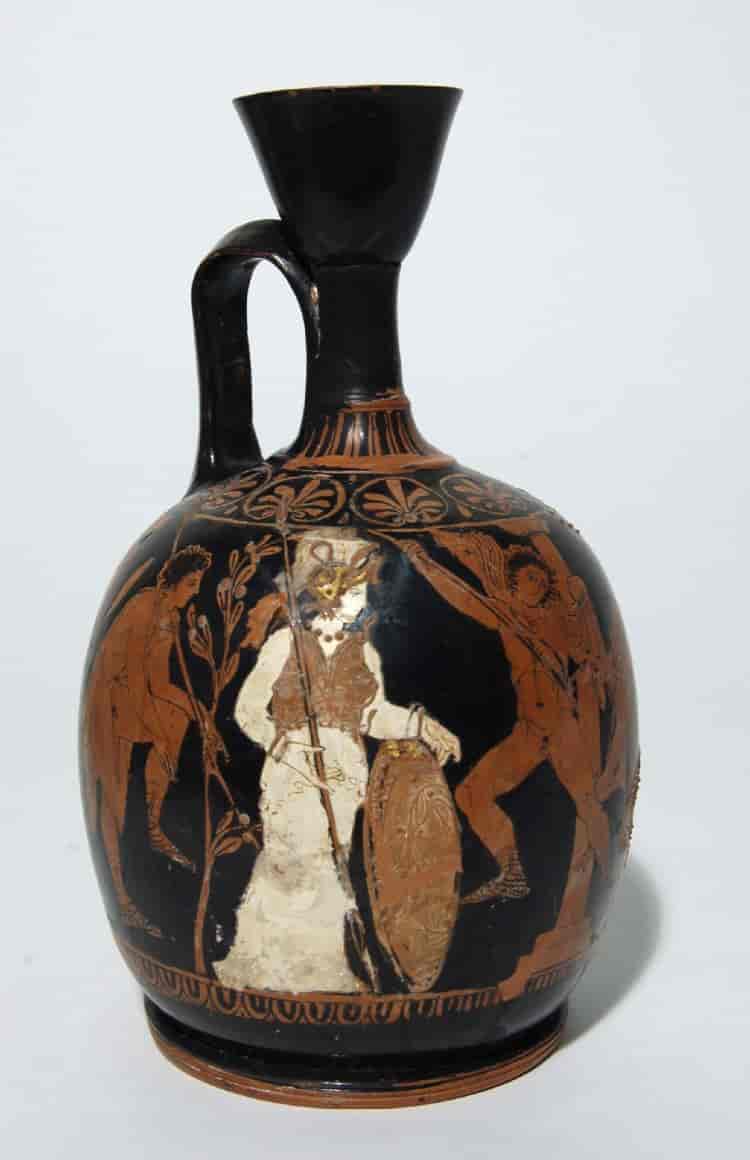 Vase med en avbildning av Athene