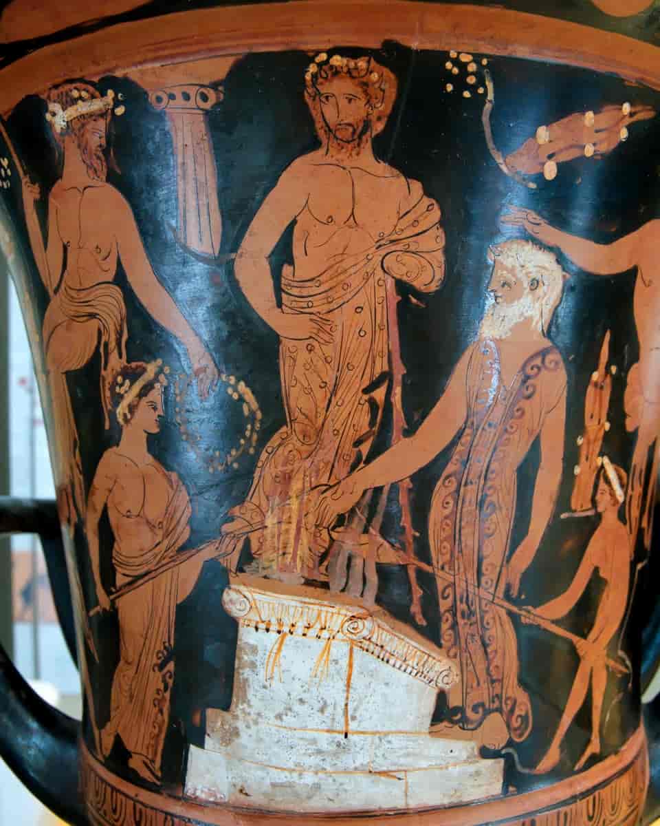 Nestor og hans sønner som ofrer til Poseidon