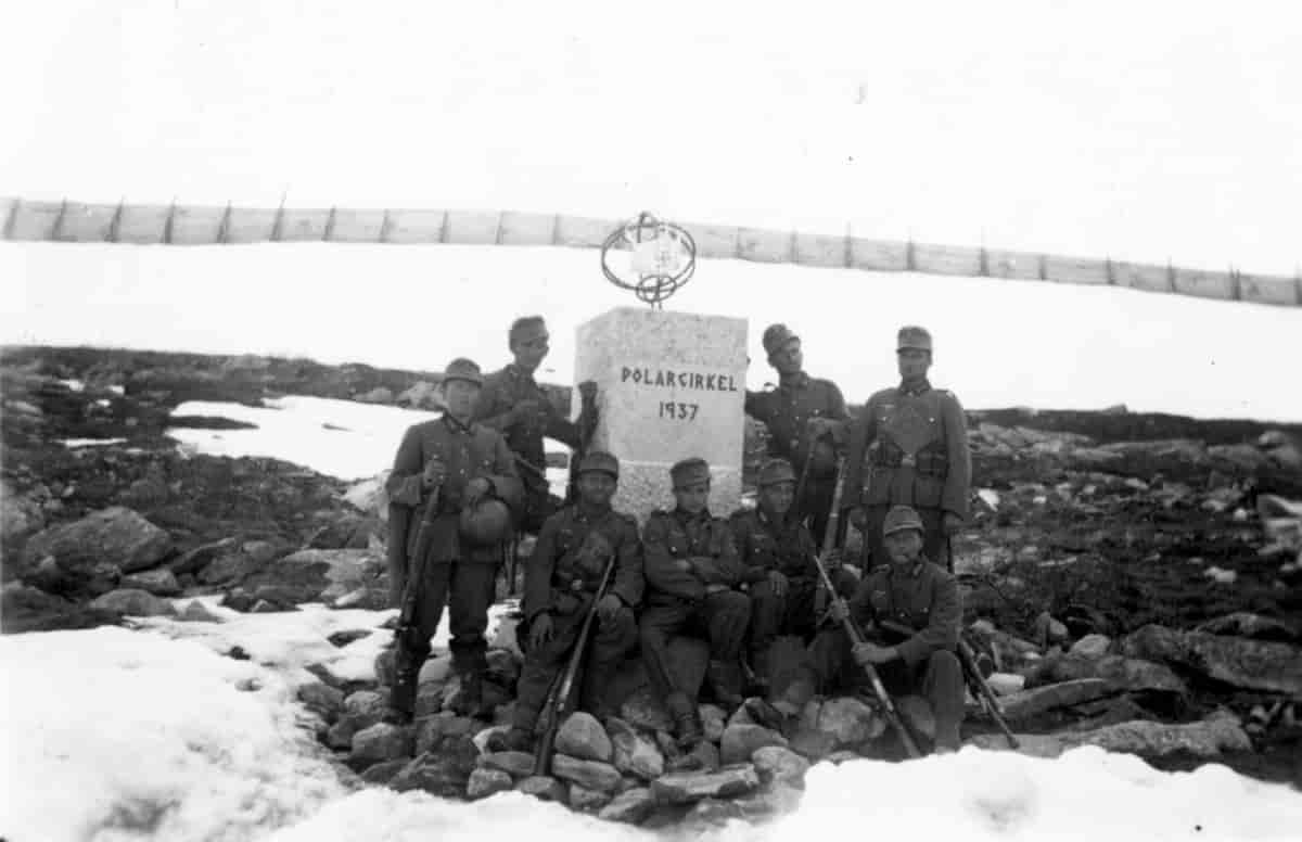 Tyske soldater ved polarsirkelen