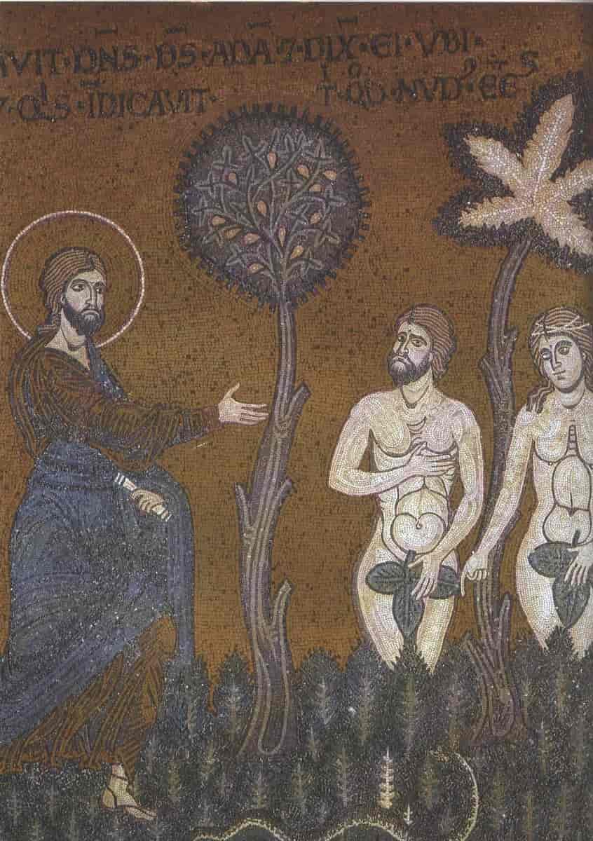 Adam og Eva etter å ha syndet