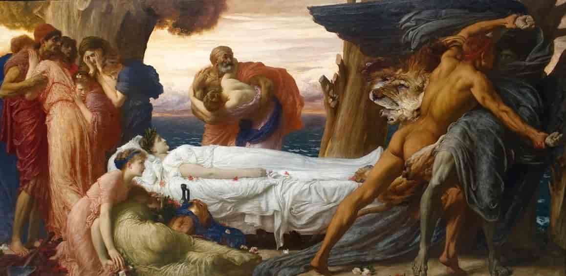 Herkules i kamp med døden for Alkestis