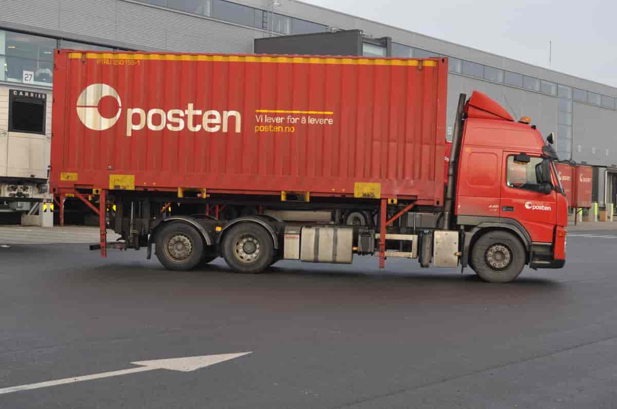 Posten Norge transport med lastebiler