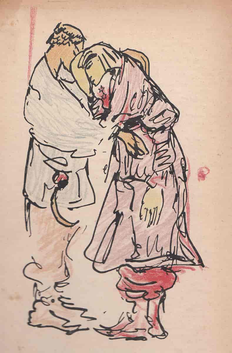Else Lasker-Schülers illustrasjon til lyrikksamlingen "Gesammelte Gedichte" (1917)