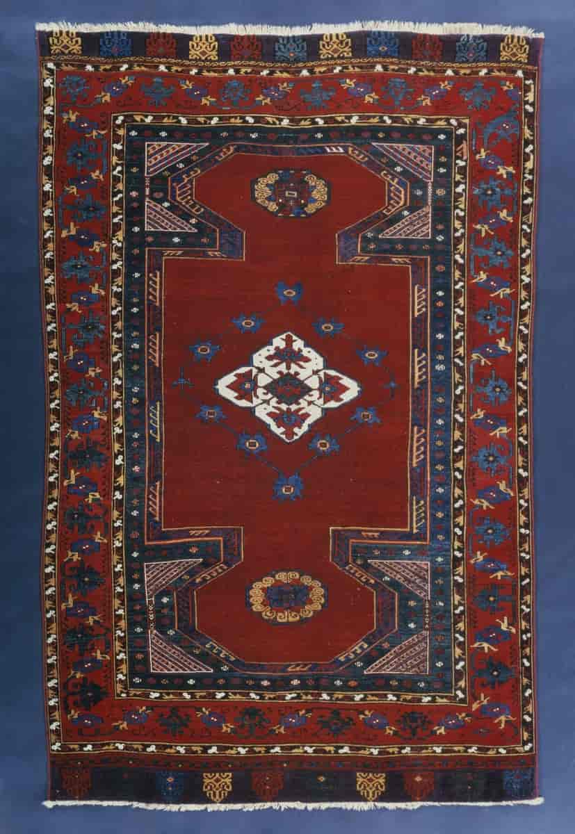 Håndknyttet antikt anatolsk teppe