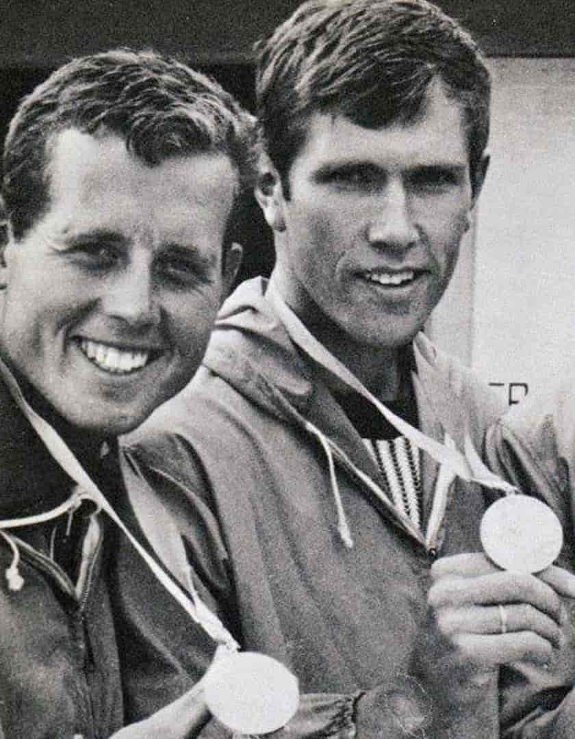 Egil Søby og Tore Berger under OL i 1968