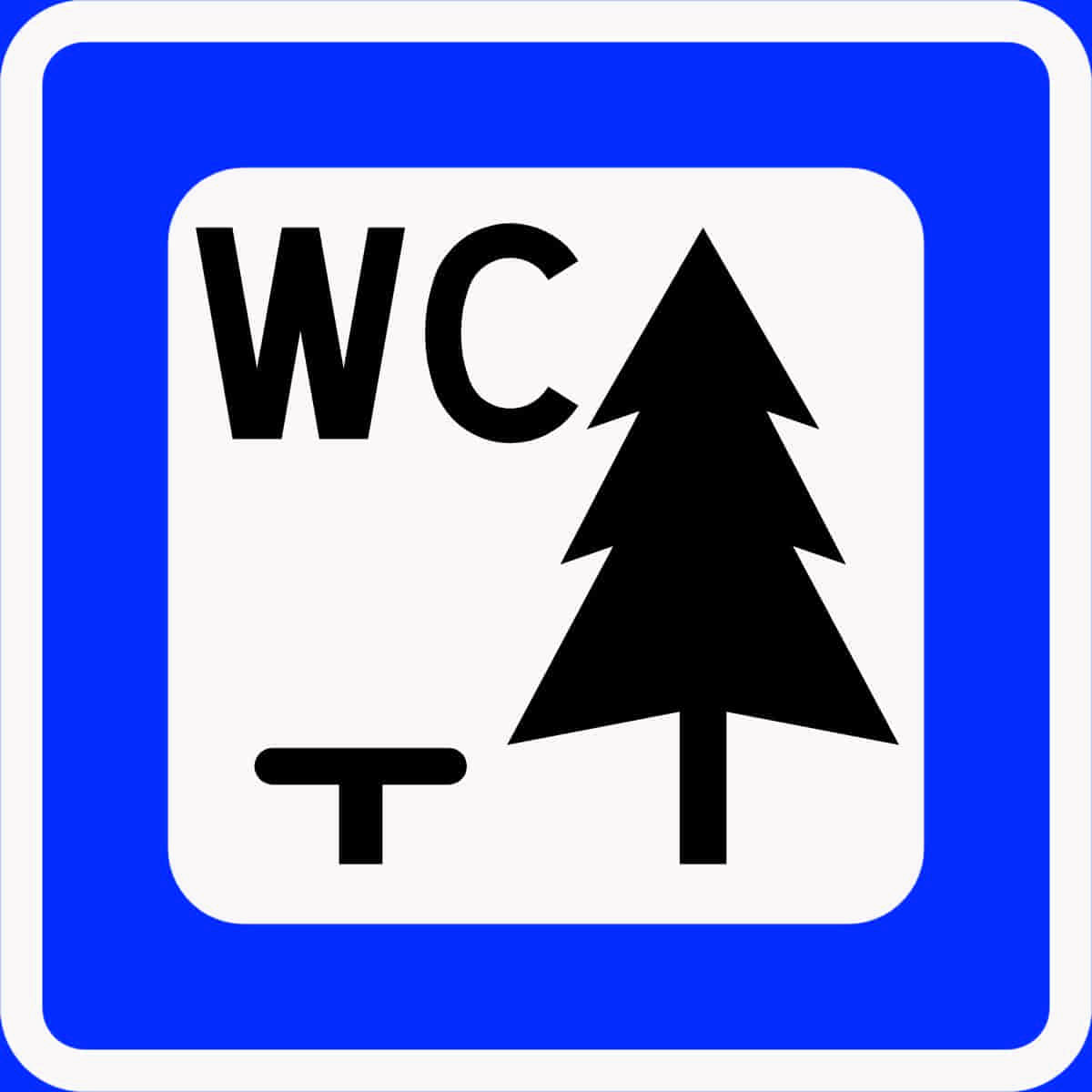 Trafikkskilt nr 613: «Rasteplass med WC»