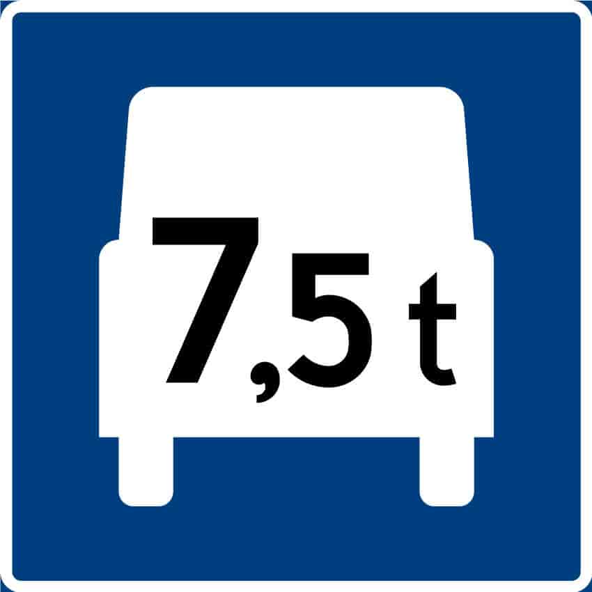 Trafikkskilt nummer 506 Tungtrafikkfelt