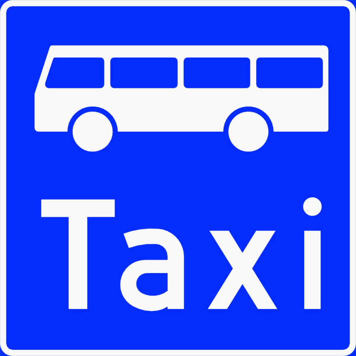 Trafikkskilt nummer 508.2 Kollektivfelt for buss og drosje