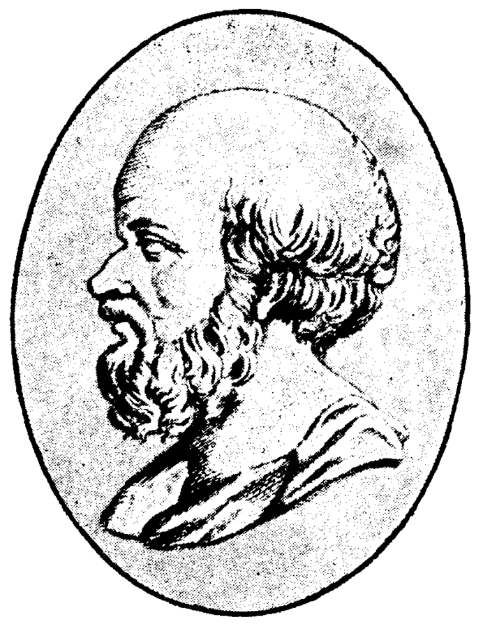 Portrettbilde/illustrasjon av Eratosthenes