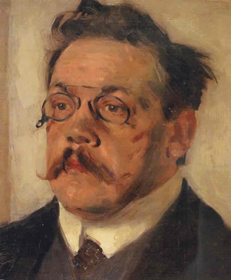 Ludwig Thoma malt av Karl Klimsch (1909)