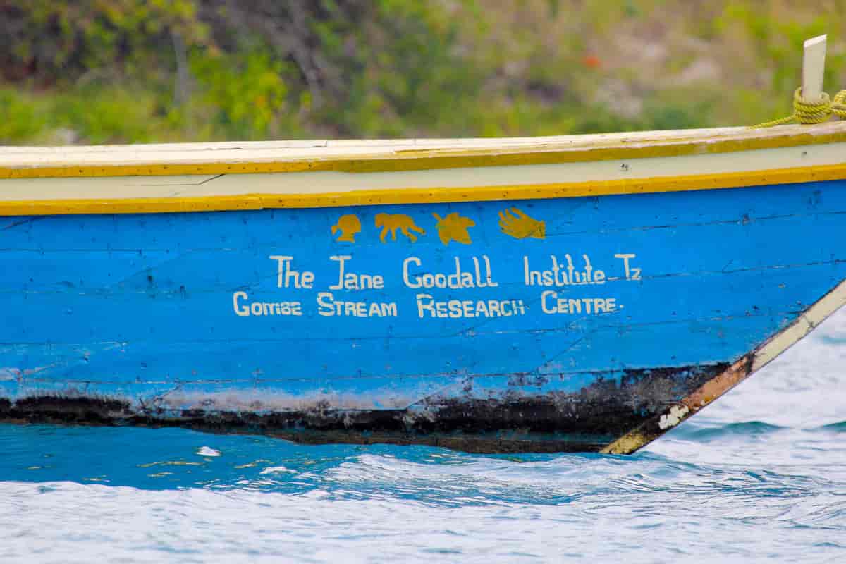 Båt eid av Jane Goodall Research Institute