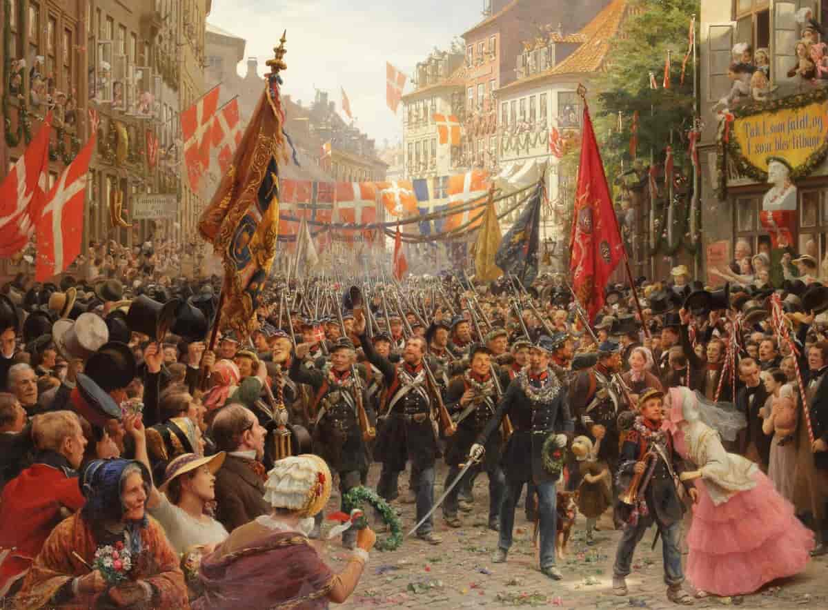 «Soldaternes hjemkomst til København»