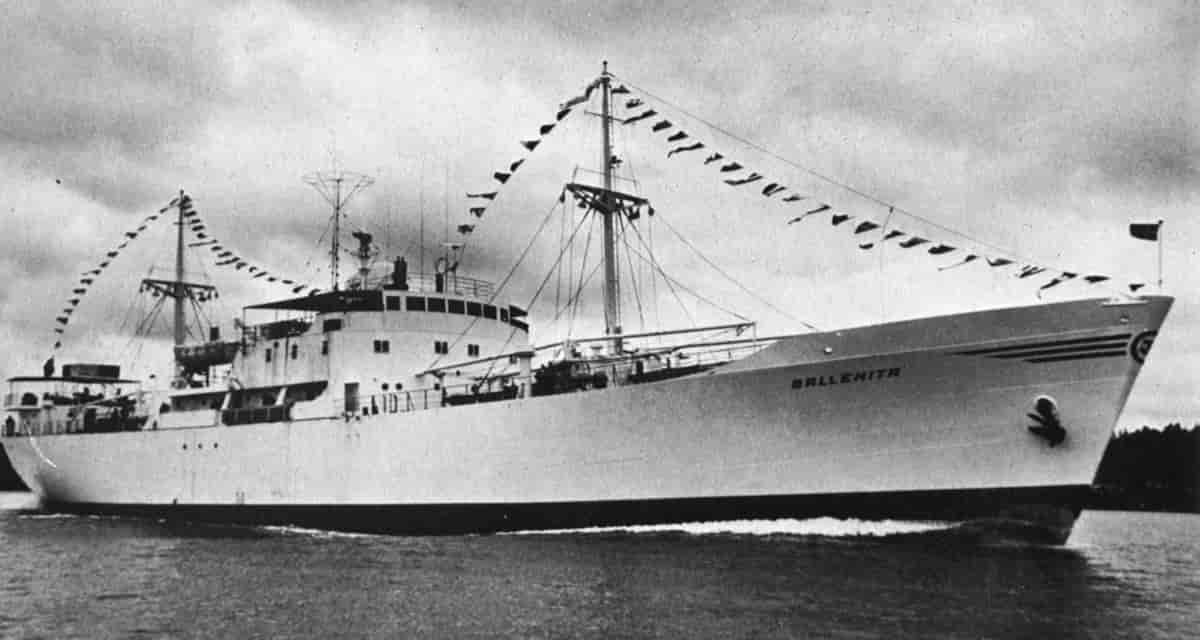 MS Ballenita, kjøleskip 2.693 brt. levert 1957.