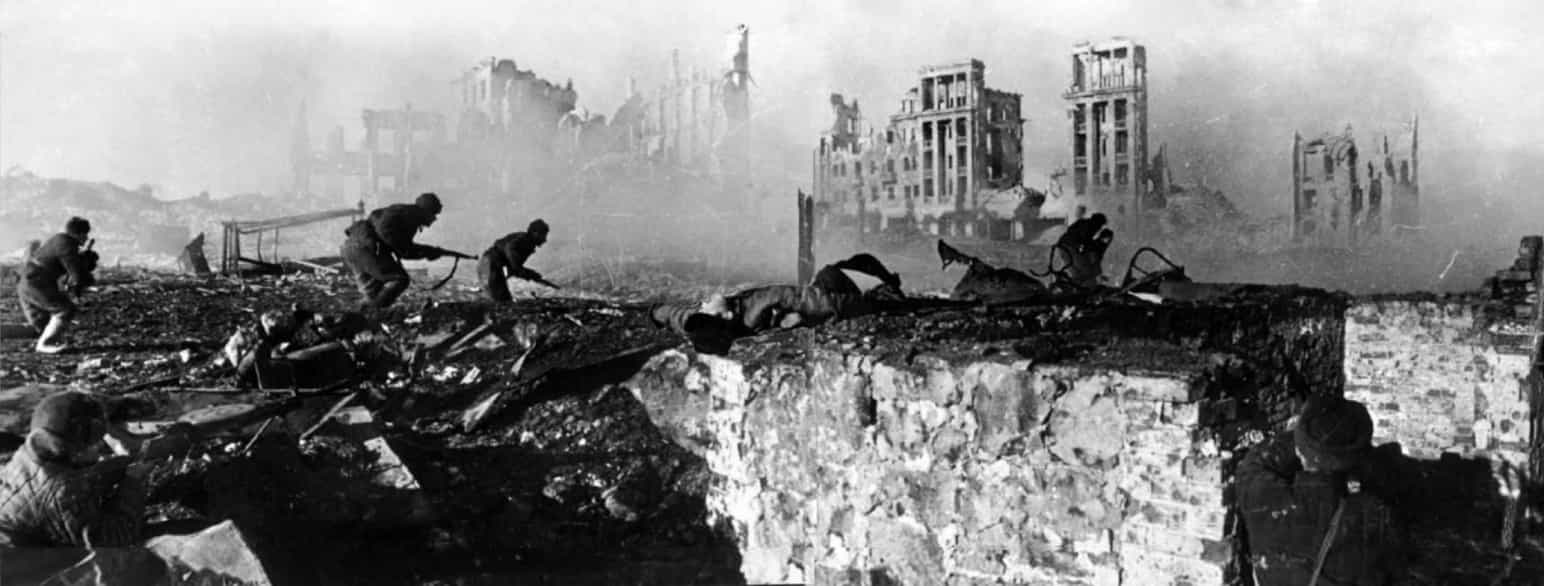 Sovjetiske soldater under slaget om Stalingrad