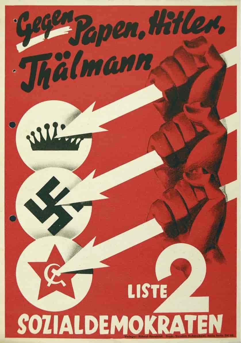 Valgplakat fra 1932