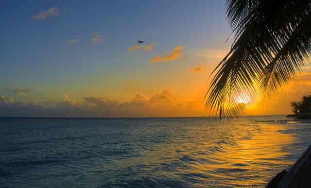 Solnedgang i Barbados