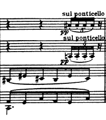 Utdrag fra Bartóks strykekvartett no. 3