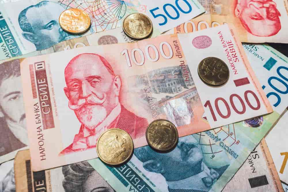 Serbiske sedler og mynter