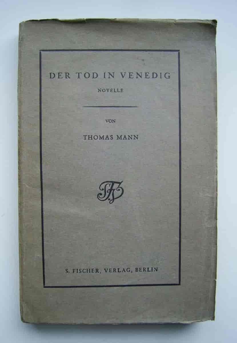 En av de tidligeste utgavene av "Der Tod in Venedig" (1913)