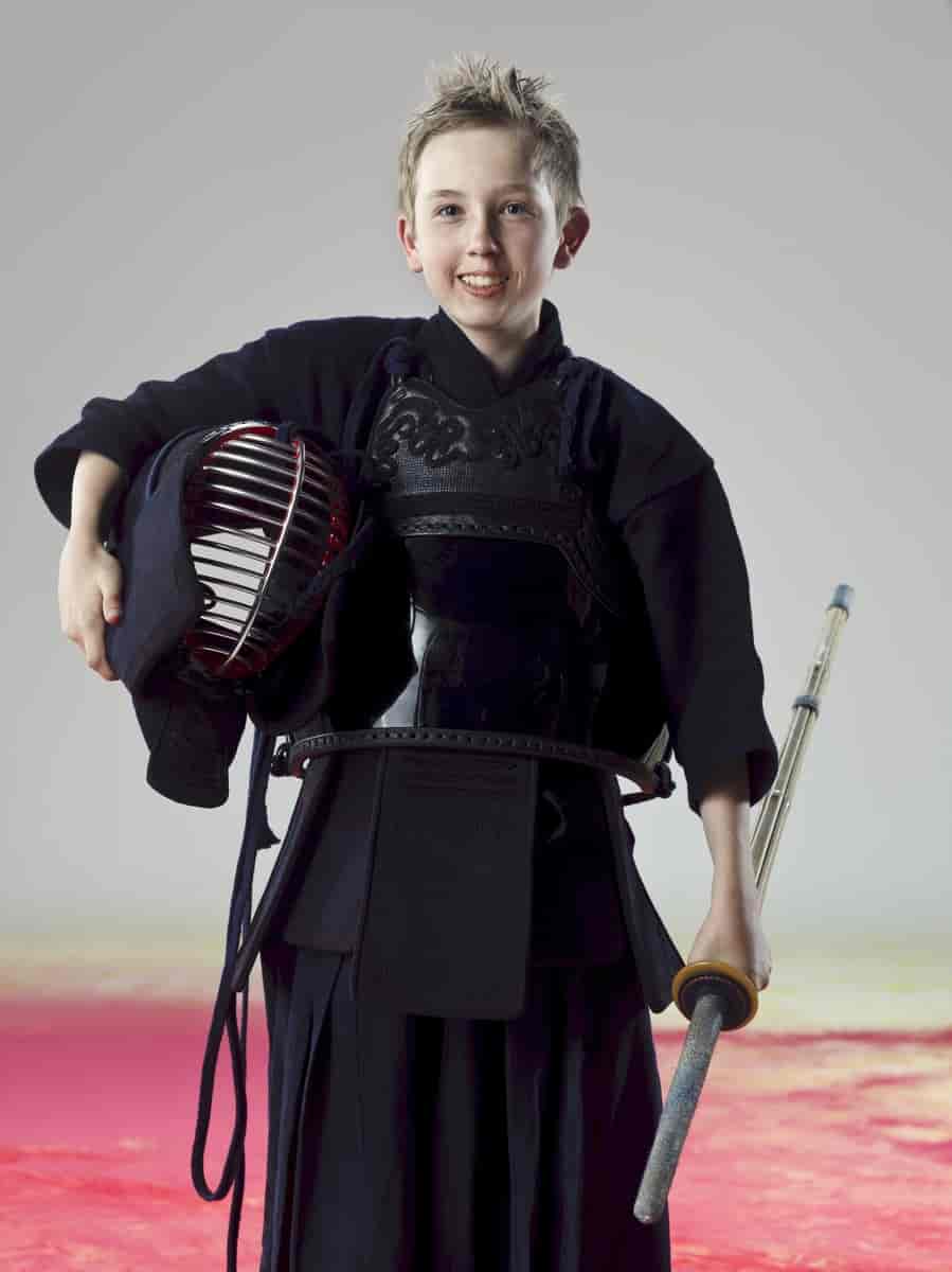 Ung kendo-utøver.