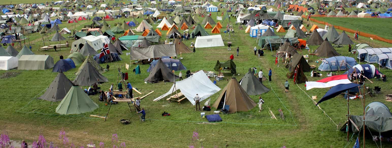 Speiderleiren Utopia ved Åndalsnes samlet nær 8000 speidere fra 13 land sommeren 2009