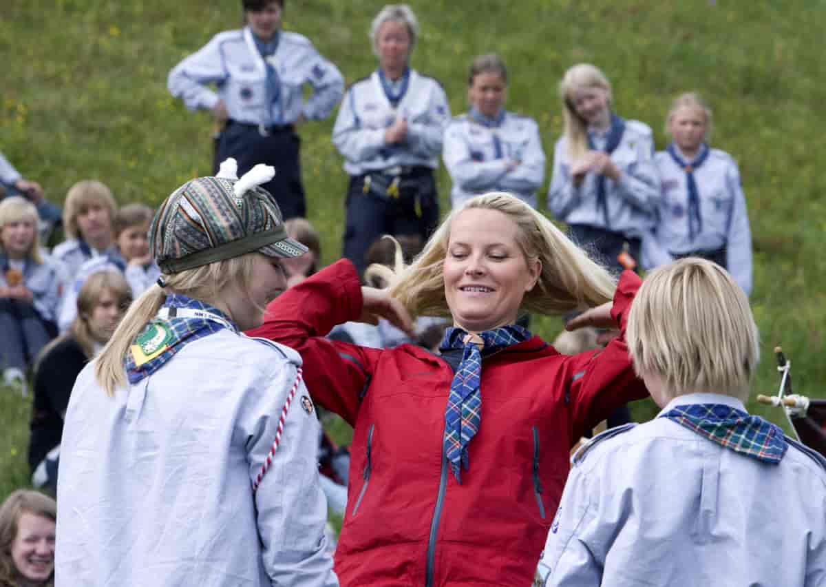 Kronprinsesse Mette-Marit på NM i speiding