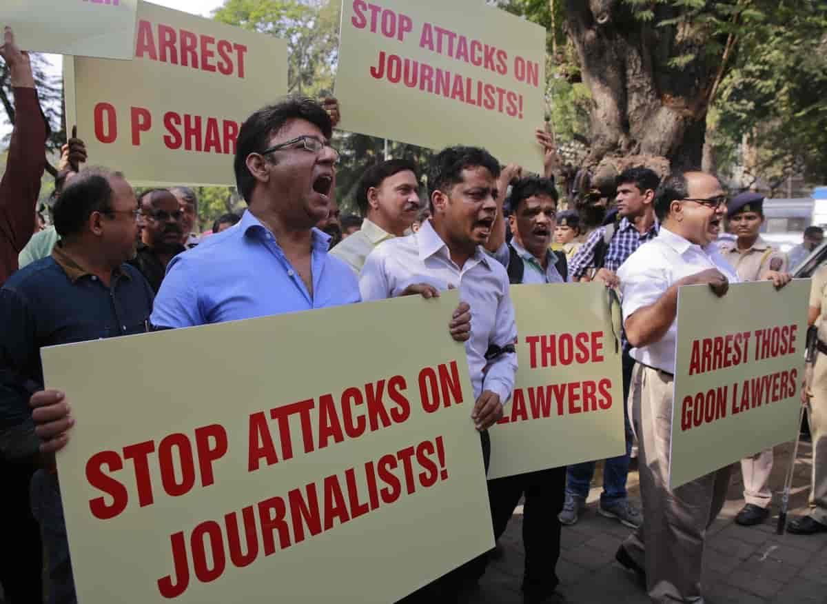 Demonstrasjon for pressefrihet