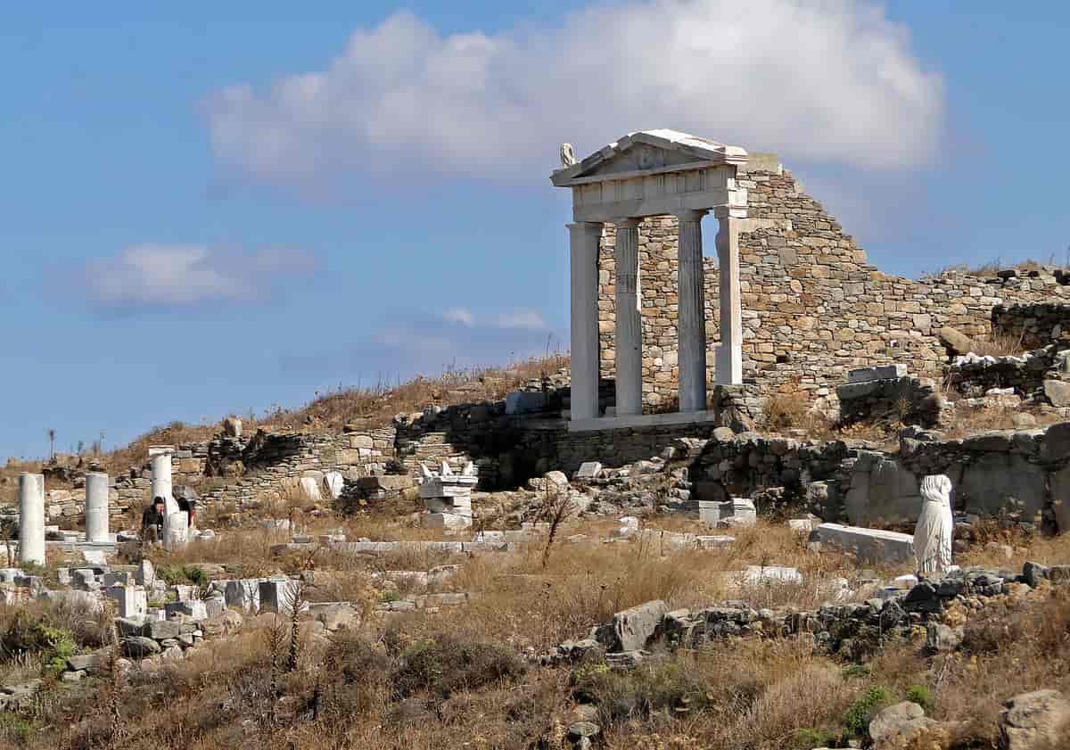 Isis-tempel på den greske øya Delos.