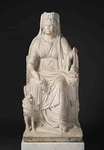 Romersk statue av Kybele fra cirka 50 evt.