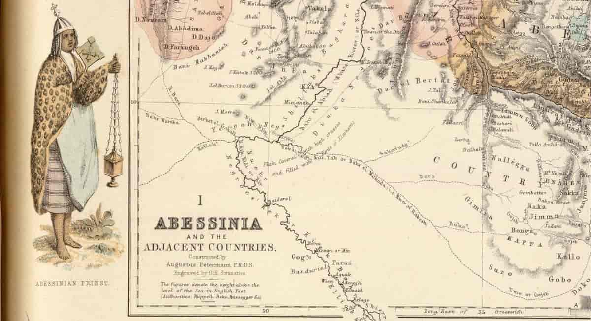 Abessinia and the Adjacent Countries, Royal Illustrated Atlas of Modern Geography