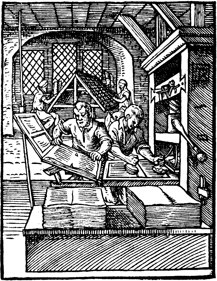 Trykkeri, 1568