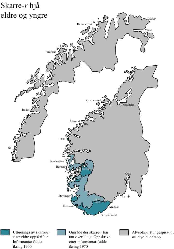 Skarre-r i norske dialektar.