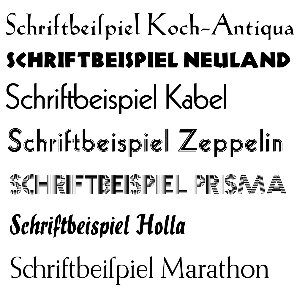 Skrifttyper designet av  Rudolf Koch