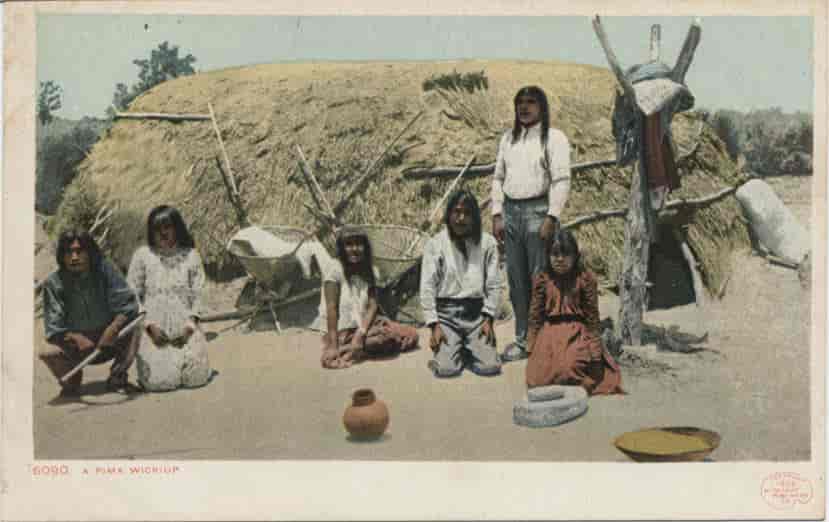 En gruppe akimel o'odham fra tidlig på 1900-tallet.