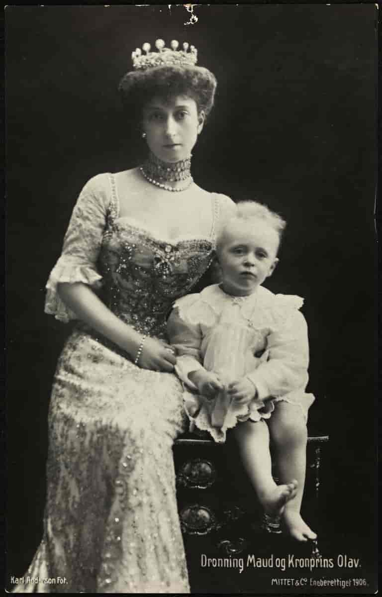 Dronning Maud og kronprins Olav, 1906