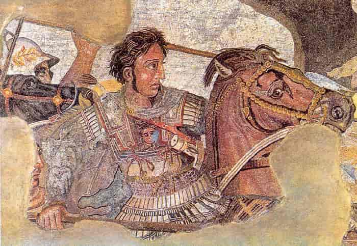 Alexander den store i slaget ved Issus i Anatolia, november 333 fvt.