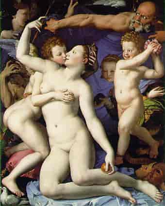 Allegori med Venus og Amor