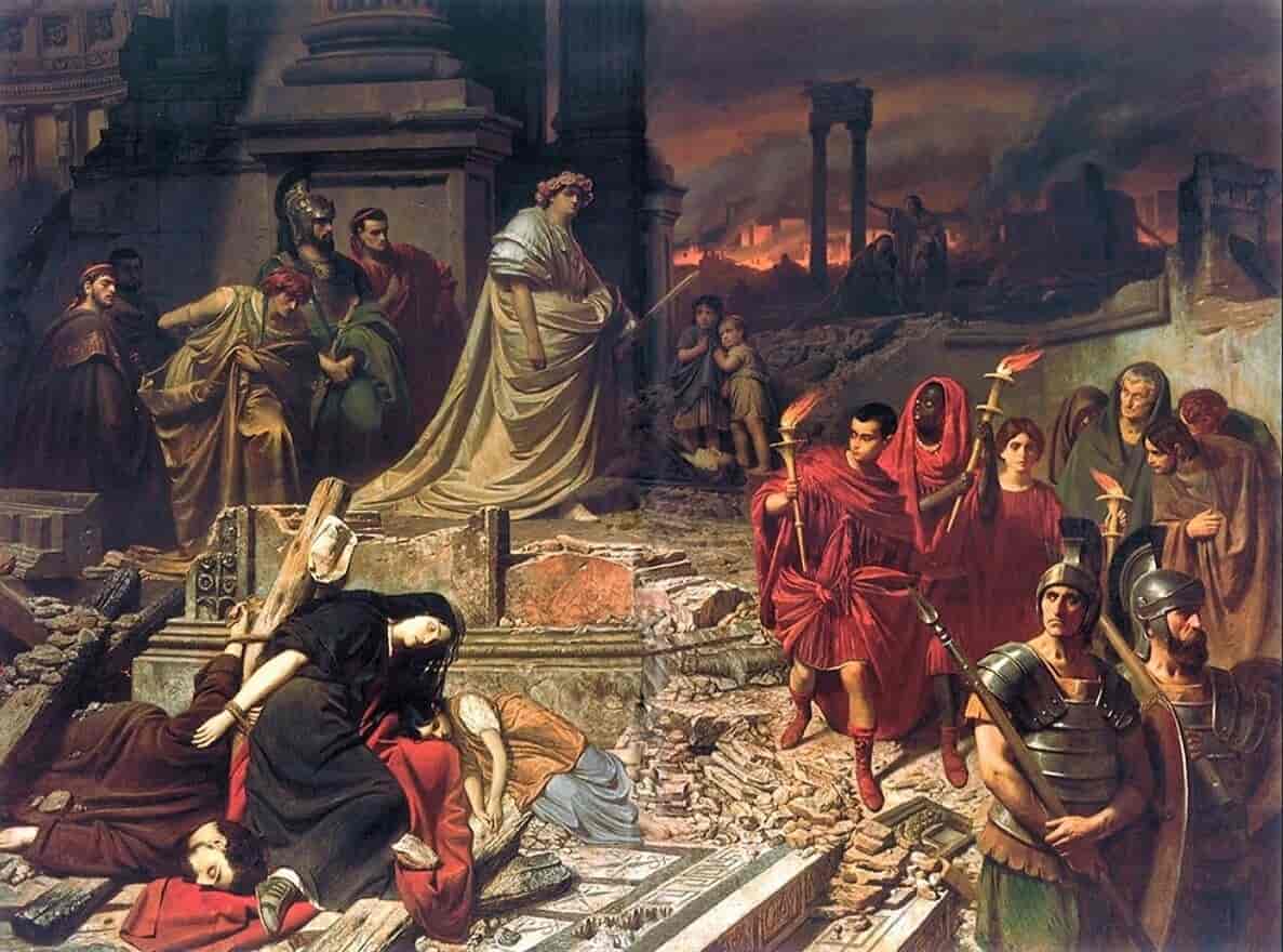 Nero ser Roma brenne