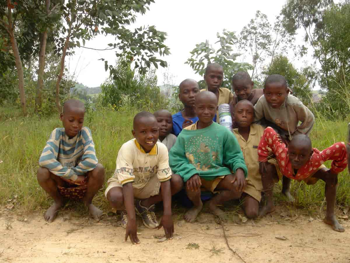 Unge mennesker i Rwanda