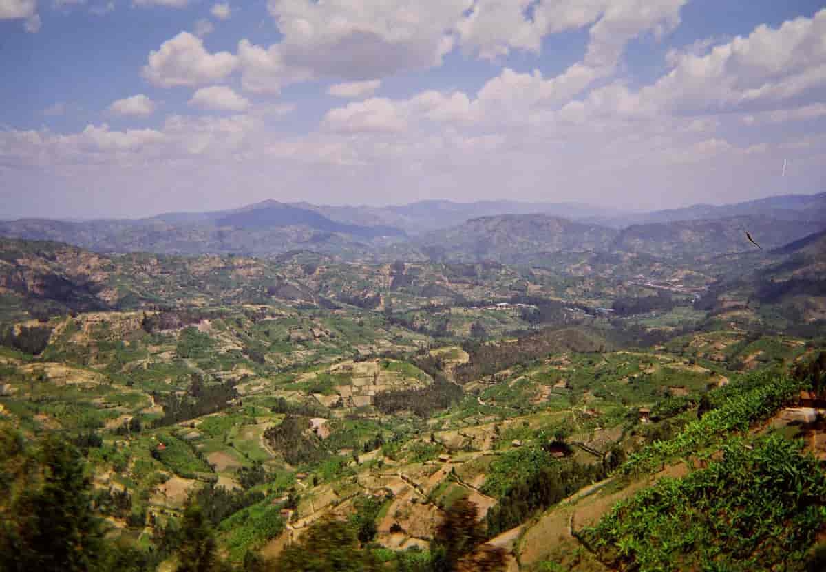 Landsbygda i Rwanda