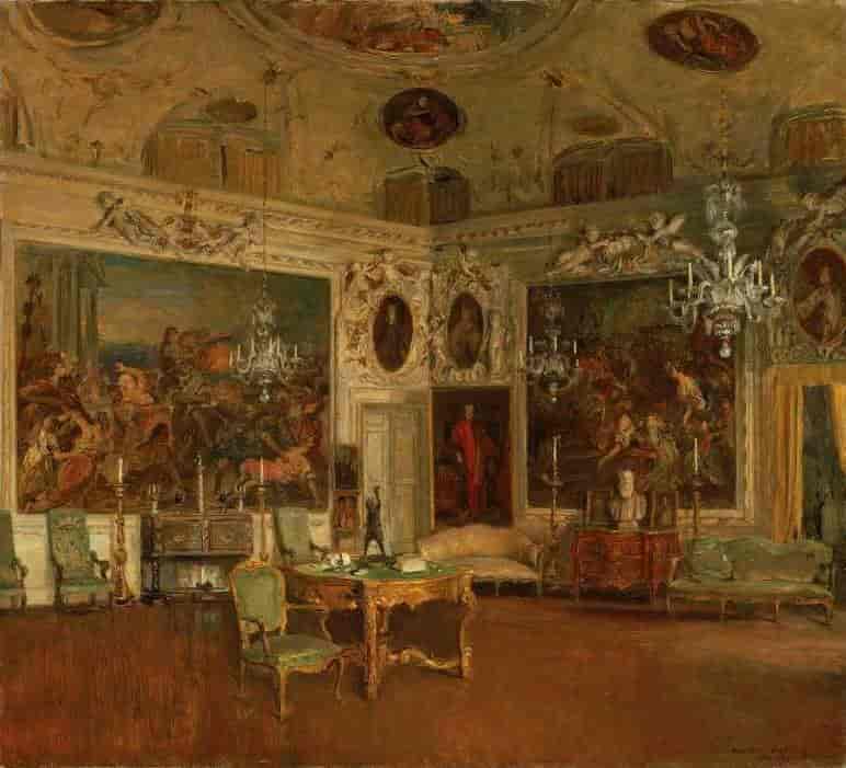 Interiør i Palazzo Barbaro i Venezia