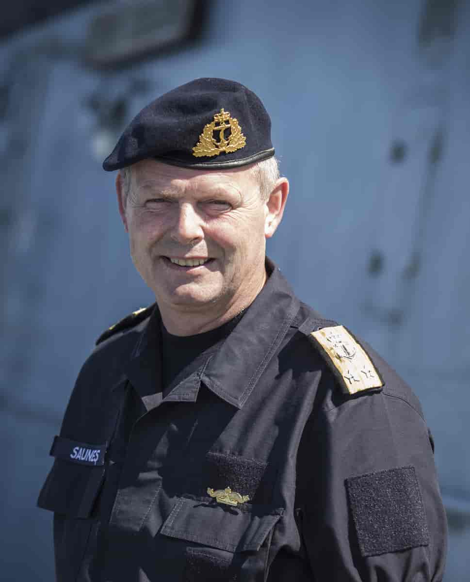 Kontreadmiral Lars Saunes.