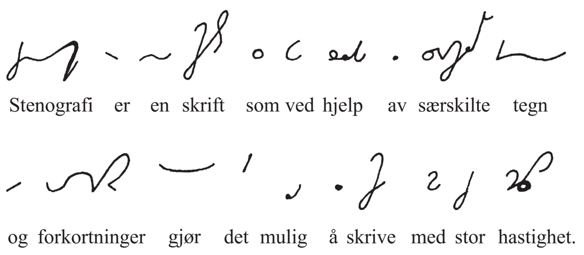 Stenografi (skrifteksempel)