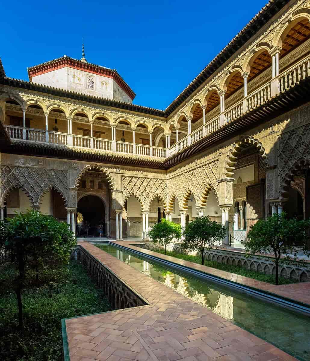 Atriet i Alcázar de Sevilla