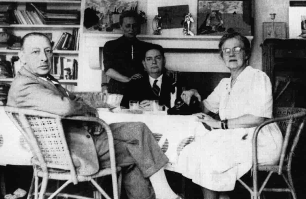 Stravinkij, Milhaud og Boulanger, 1947
